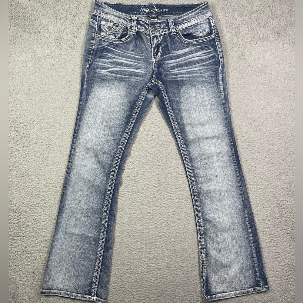 Vintage y2k embroidered boot cut Jeans - Picture 2 of 5